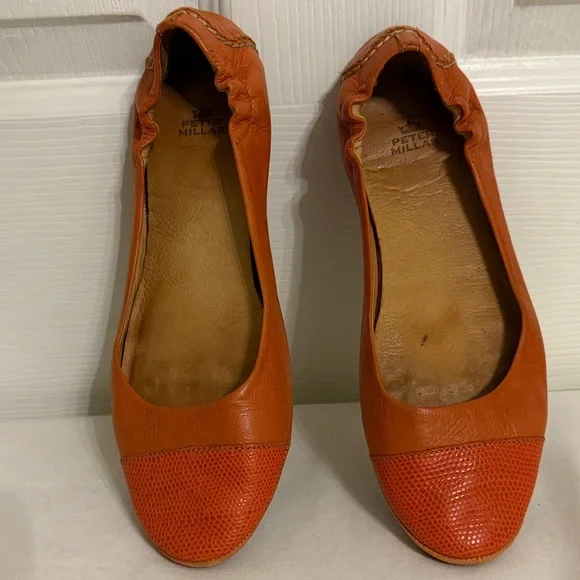 Peter Millar Women's Vibrant Orange Flats - Picture 1 of 9